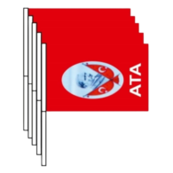 Buket BKT 302 Sopalı AtatürkBayrağı 22X32 40'lı Buket BKT 302 Sopalı AtatürkBayrağı 22X32 40'lı