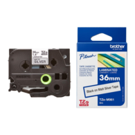 Brother TZM961 TZ-Tape 36MmMat Gümüş Üzerine Siyah