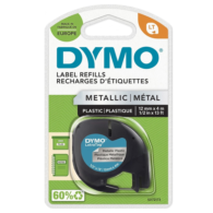 Dymo Letra Tag 721730 Met.Şerit 12Mmx4Mt Gri (59429)