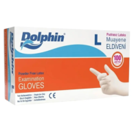 Dolphin Latex PudrasızEldiven L Beyaz