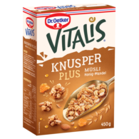 Dr.Oetker Vitalis KnusperPlus Çıtır Bal Bademli Müsli450Gr
