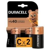 Duracell  Pil Orta Boy C
