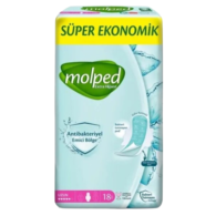 Molped Antibakteriyel SüperEkonomik Uzun Ped 18 li