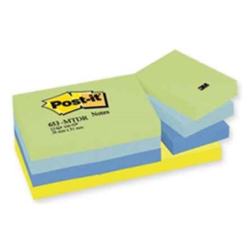 Post-It 653-MT DR YapışkanlıNot 38X51Mm 100Ypr 12 liYeşil Tonları