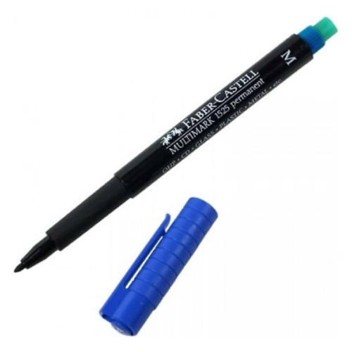 Faber-Castell 1525 (M)Permanent Asetat Kalemi Mavi