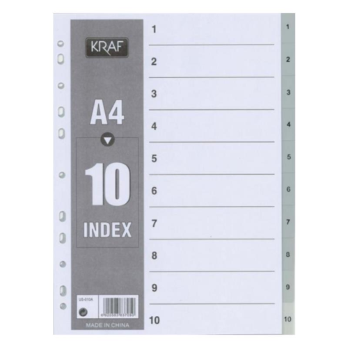 Kraf 1010 Plastik Seperatör1-10 Rakam