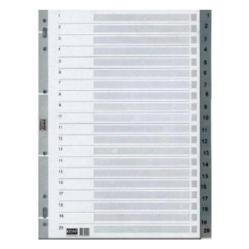 Kraf 1020 Plastik Seperatör1-20 Rakam