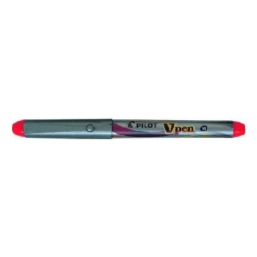 Pilot V-Pen Silver Kullan At Dolma Kalem  Kırmızı