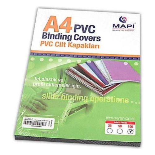 Kraf Pvc Cilt Kapağı A4 160Mic 100'lü Mavi