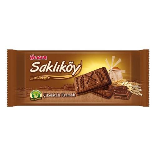 Ülker Saklıköy Bisküvi 87Gr Çikolatalı Kremalı