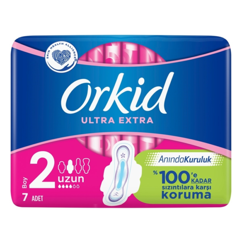 Orkid Ultra Ekstra Hijyen PedUzun 7'li