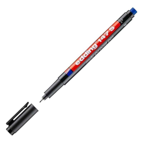 Edding E-147 Silgili AsetatKalemi 0.3 mm Siyah