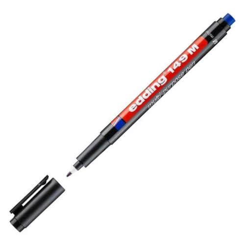 Edding E-149M Silgili AsetatKalemi 1Mm Siyah