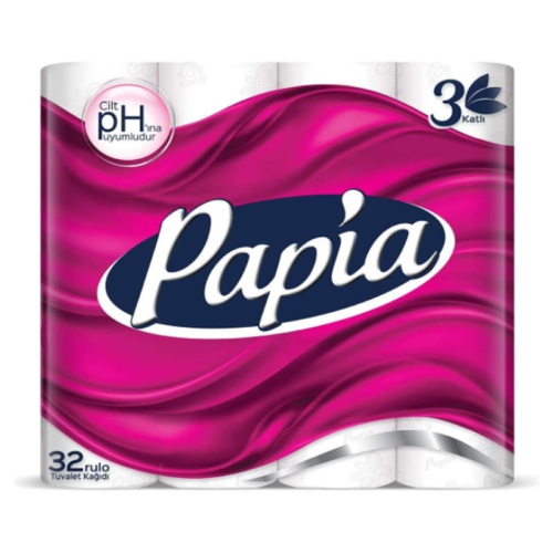 Papia 3 Katlı Tuvalet Kağıdı 32 li