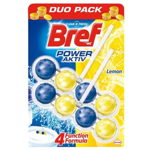 Bref Power Aktif KlozetTemizleme Topları Power DuoPack Limon