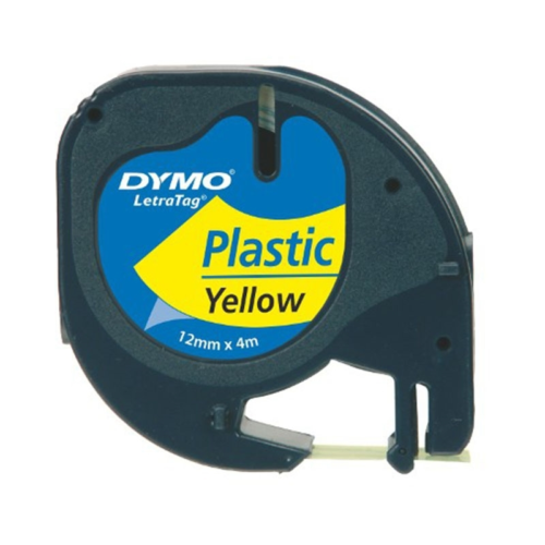 Dymo Letra Tag 721620 Pls.Şerit 12Mmx4Mt Sarı (59423)