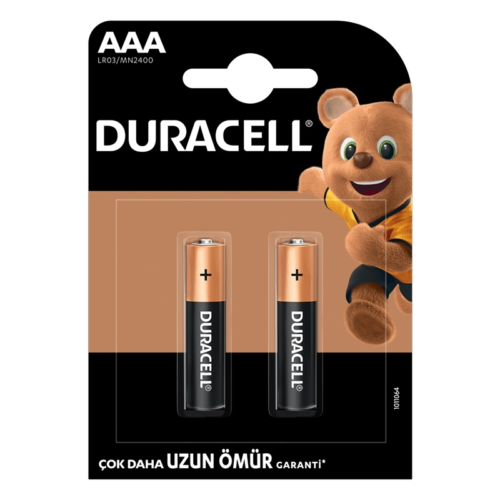 Duracell İnce Kalem Pil AAA 2Lİ