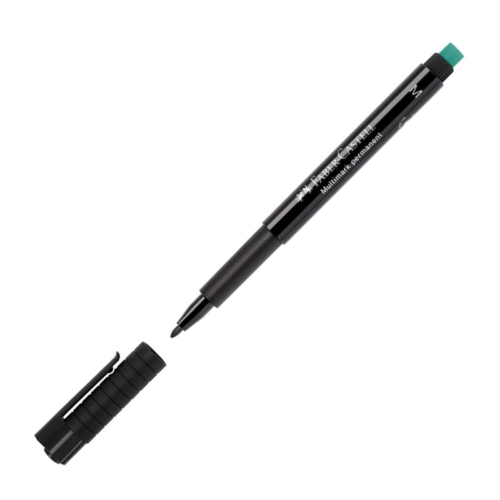 Faber-Castell 1525 (M)Permanent Asetat Kalemi Siyah