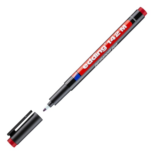 Edding E-142M Permanent AsetatKalemi 1Mm Kırmızı