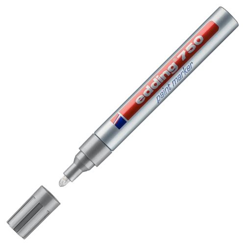 Edding E-750 Tam Örtücü Boya Markörü 2-4Mm Gümüş