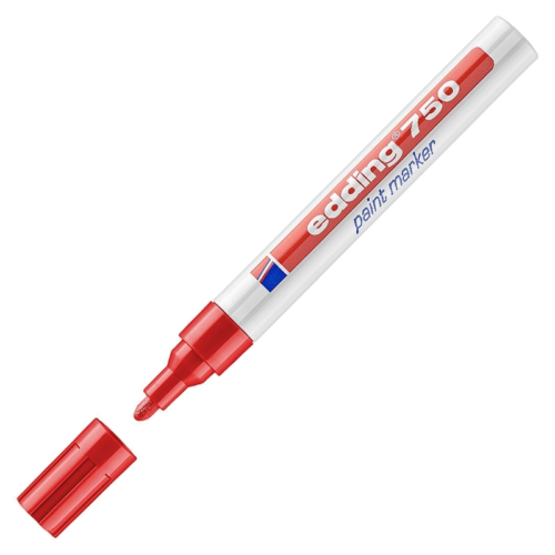Edding E-750 Tam Örtücü Boya Markörü 2-4Mm Kırmızı