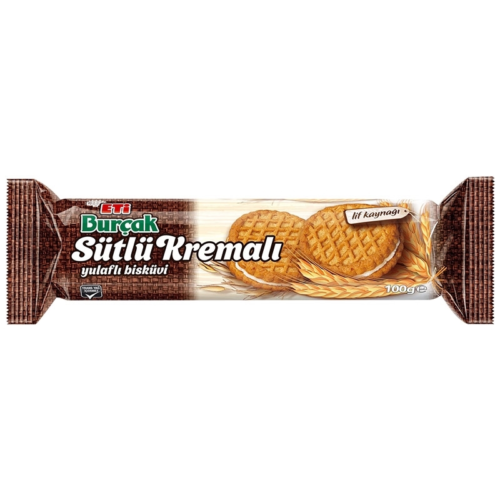 Eti 49336 Burçak Bisküvi 100GrSütlü Kremalı