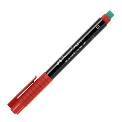 Faber-Castell 1523 (S)Permanent Asetat KalemiKırmızı