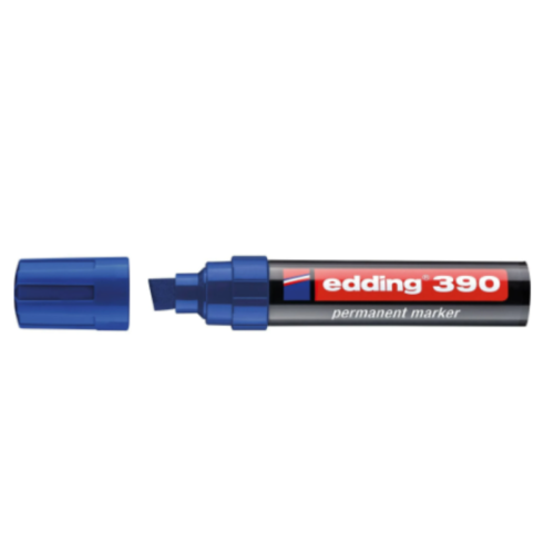 Edding E-390 Permanent MarkerKesik Uç 4-12Mm Mavi