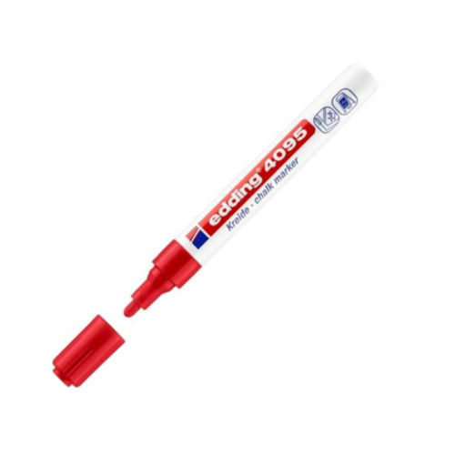 Edding E-4095 Cam KalemiKırmızı