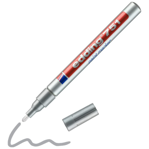 Edding E-751 Tam Örtücü BoyaMarkörü 1-2Mm Gümüş