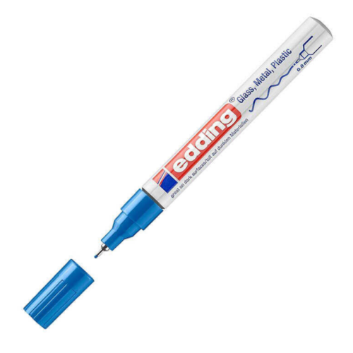 Edding E-780 Tam Örtücü BoyaMarkörü 0.8Mm Mavi