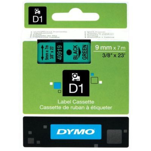 Dymo D1 720740 Yedek Şerit9MmX7Mt Yeşil-Siyah (40919)