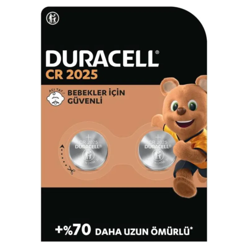 Duracell CR2025 Pil 2Lİ