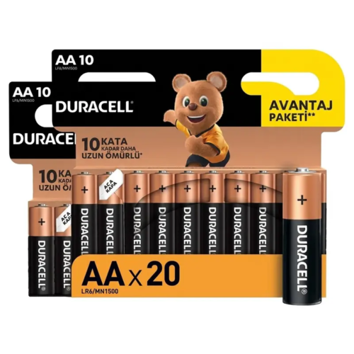 Duracell Kalem Pil AA 20li