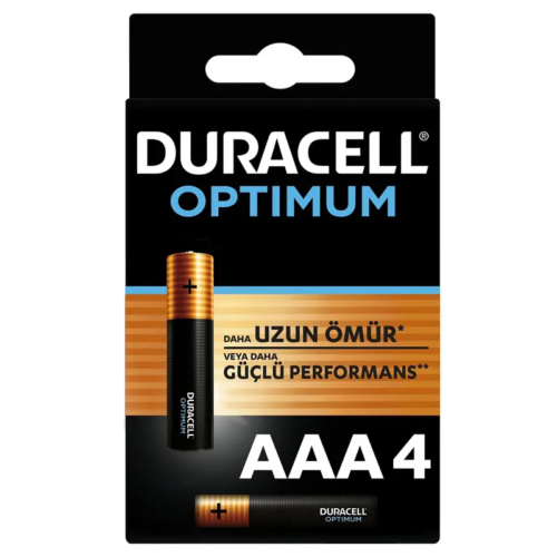 Duracell Optimum İnce KalemPil AAA 4 Lü