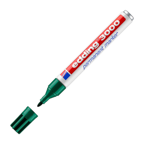 Edding E-3000 PermanentMarker Yuv. Uç, 1.5-3Mm Yeşil