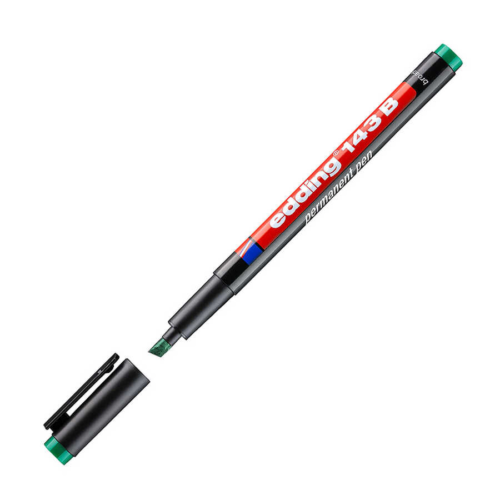 Edding E-143B Permanent AsetatKalemi Kesik Uç 1-3Mm Yeşil