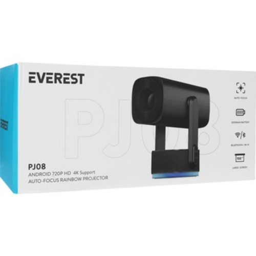 Everest PJ08 5200 Lümen Wi-fiAndroid Projeksiyon CihazıFull HD