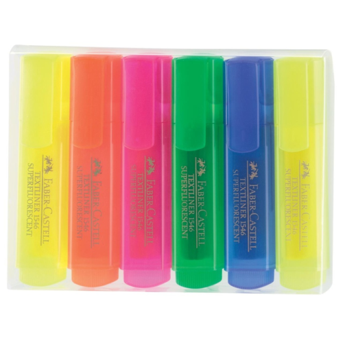 Faber-Castell 1546 FosforluKalem 6 Renk