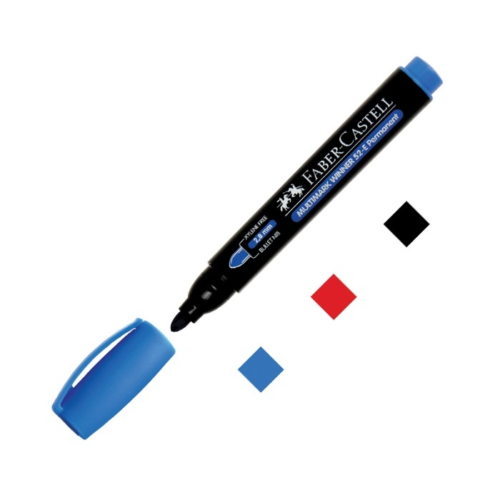 Faber-Castell PermanentMarkör 52 Yuvarlak Uç Mavi152750