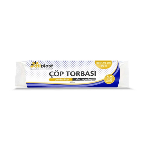 Atiplast Jumbo Boy ÇöpTorbası 80X110 400Gr 10 luKırmızı