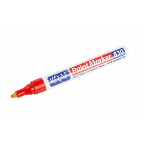 Kraf 830 Boya Markörü 12 liKırmızı