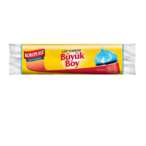 Koroplast Büyük Boy ÇöpTorbası 65X80 70Gr 10 lu MaviST01500320
