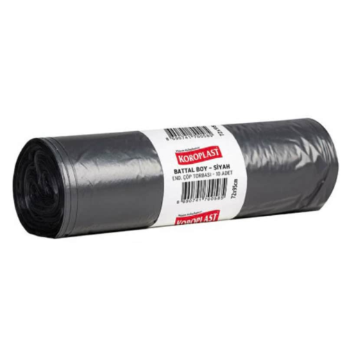 Koroplast Eko Endüstriyel ÇöpTorbası 72X95 300Gr 10 luSiyah ST01500481