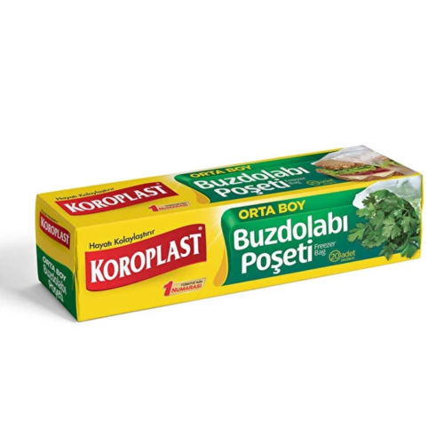 Koroplast Orta Boy BuzdolabıPoşeti 24X38