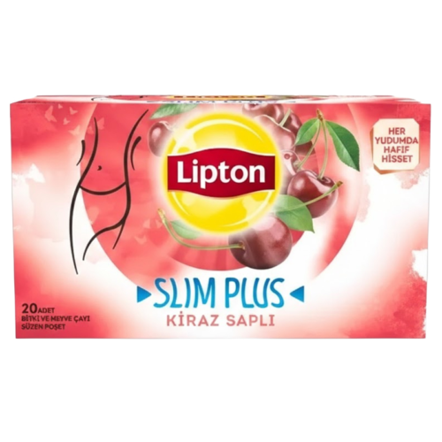 Lipton Slim Plus Bitki ÇayıKiraz Saplı