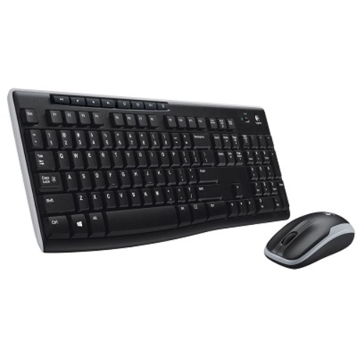 Logitech 920-004525 MK270, Kablosuz Klavye ve Mouse Seti  Siyah