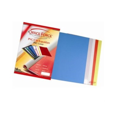 Kraf Pvc Cilt Kapağı A4 160Mic 100'lü Kırmızı