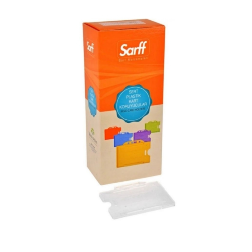 Sarff 15323036 Çift YönlüÇift Hazne Yaka Kartı YatayDikey Şeffaf