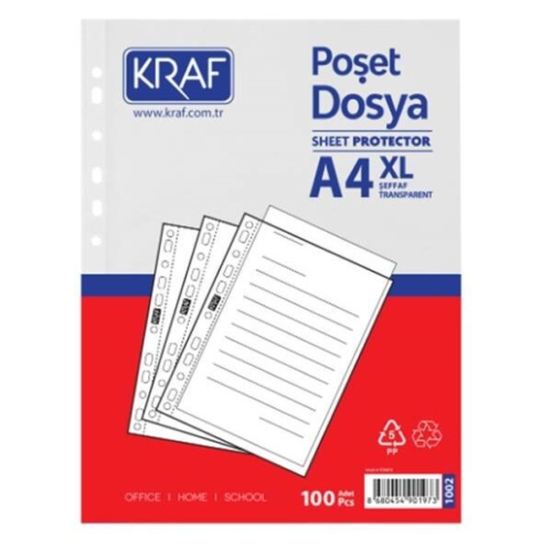 Kraf Poşet Dosya XL 55 Mic100 lü